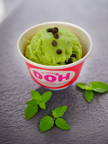 Mint Chip edible cookie dough dessert - The Cookie DOH! Factory