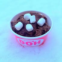 hot chocolate edible cookie dough dessert