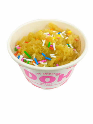 Birthday cake edible cookie dough dessert